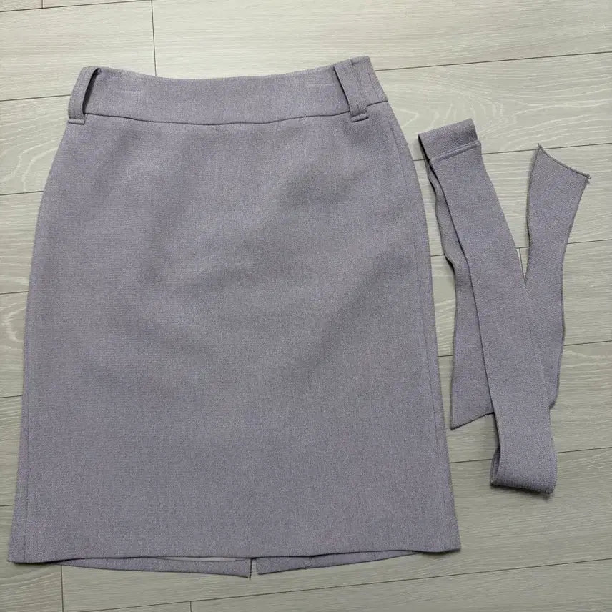 [BUNJANG] Deco Melange Violet Skirt / 데코 스커트