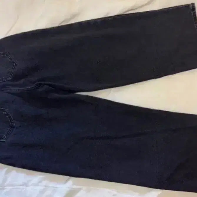 [BUNJANG] Don't be rate Wide Denim XS / 돈비레잇 투턱 와이드데님 흑청 xs