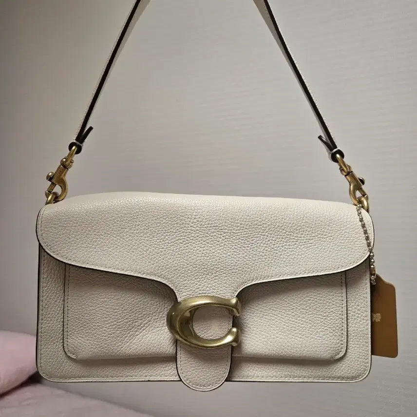 [BUNJANG] Coach Tabby Shoulder Bag Ivory / 코치 태비숄더백 아이보리