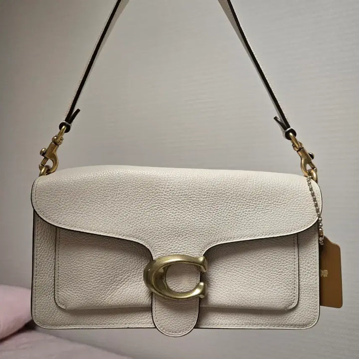 [BUNJANG] Coach Tabby Shoulder Bag Ivory / 코치 태비숄더백 아이보리