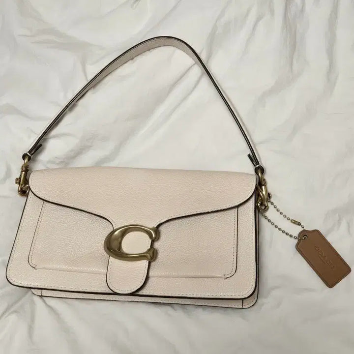 [BUNJANG] Coach Tabby Shoulder Bag Ivory / 코치 태비숄더백 아이보리