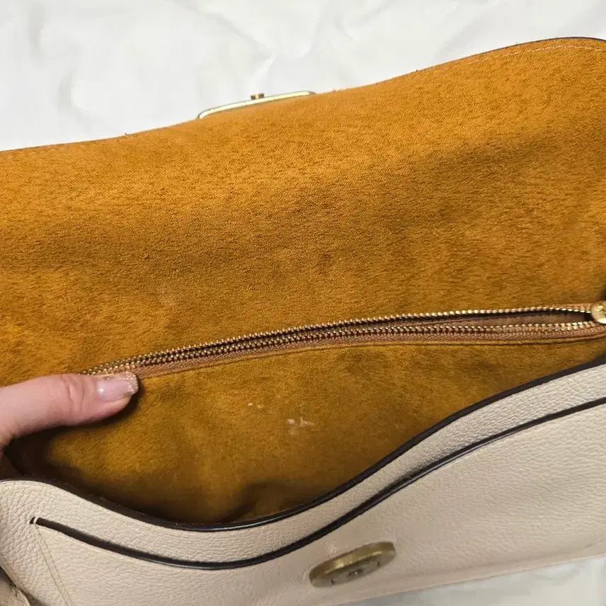 [BUNJANG] Coach Tabby Shoulder Bag Ivory / 코치 태비숄더백 아이보리