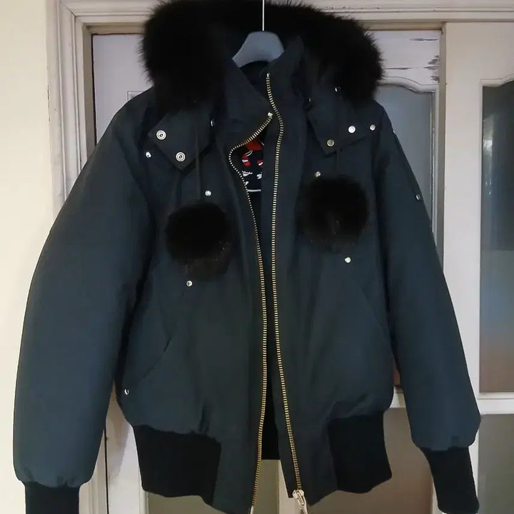 [BUNJANG] Moose Knuckles Debbie Bomber Navy Jacket / 무스너클 데비 봄버 네이비  L/G 사이즈