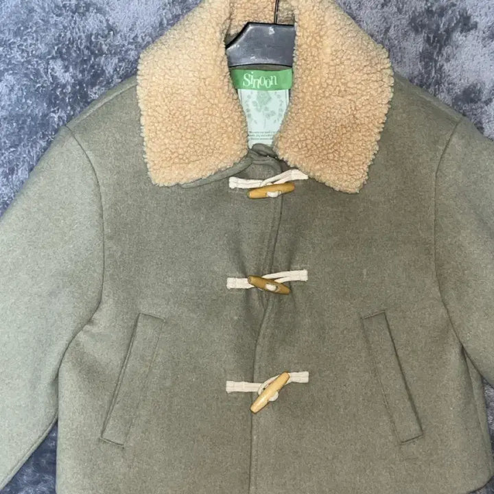 [BUNJANG] Sinoon Short Shearling Duffle Coat / 시눈 sinoon 숏 시어링 더플코트 떡볶이코트