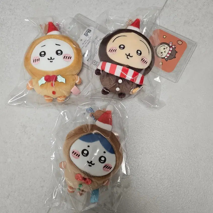 [BUNJANG] Chiikawa Ginger Man Mascot Bundle Set / 치이카와 진저맨 마스코트 3종일괄