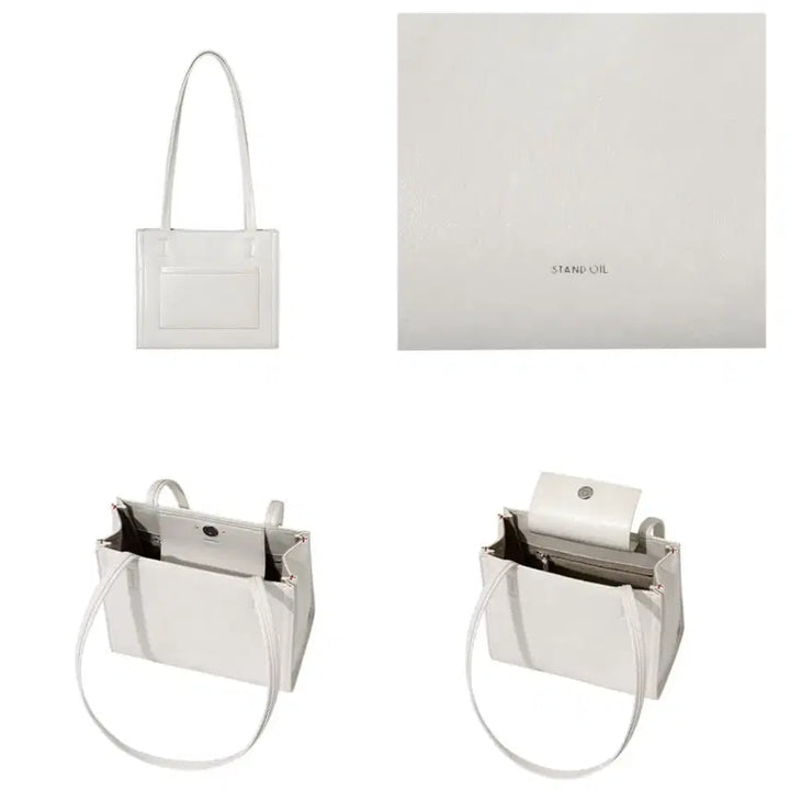 [BUNJANG] Stand Oil Oblong Bag Mini White / 스탠드오일 오블롱백 미니 화이트