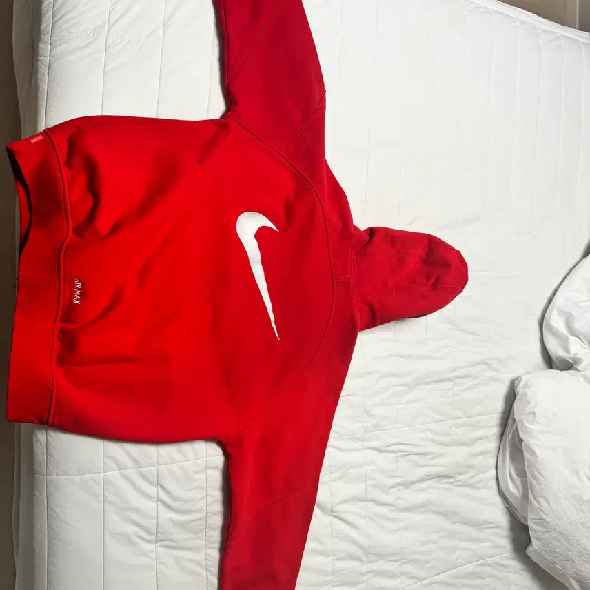 [BUNJANG] Supreme x Nike 25ss Zip-Up Hoodie Sweatshirt Red (L) / 슈프림 x 나이키 25ss 집업 후드 스웨트셔츠 레드 L사이즈 중고 판매