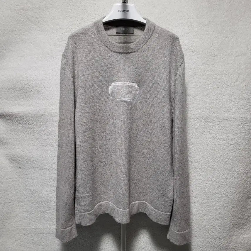 [BUNJANG] Dior Couture Embroidered Logo Cashmere Knit / [새상품급] XL / 디올 꾸뛰르 자수 로고 캐시미어 니트