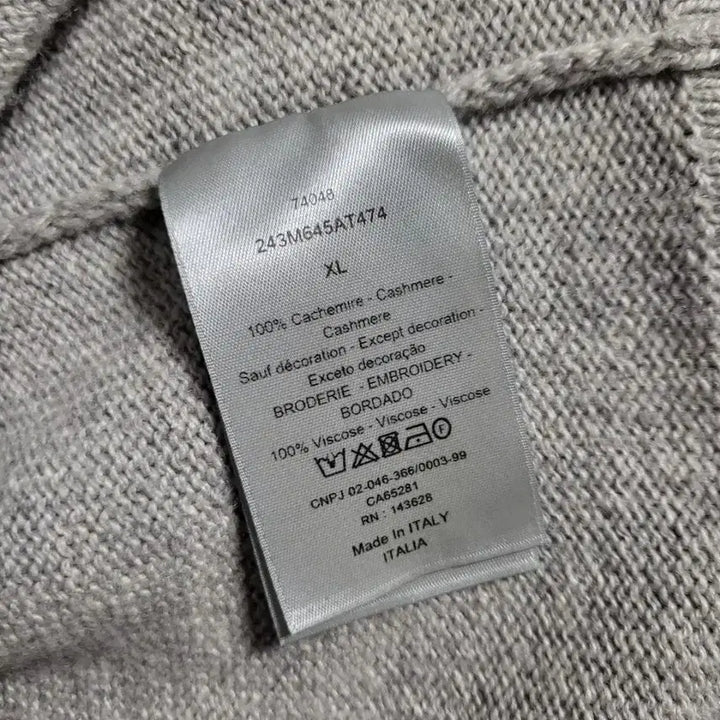 [BUNJANG] Dior Couture Embroidered Logo Cashmere Knit / [새상품급] XL / 디올 꾸뛰르 자수 로고 캐시미어 니트