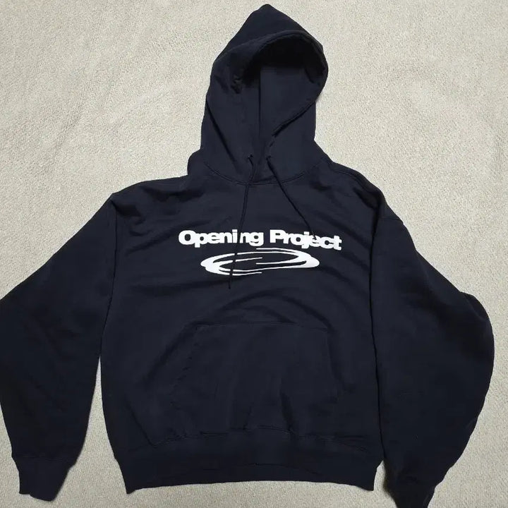 [BUNJANG] Opening Project Navy Hoodie / 오프닝 프로젝트 후드티 네이비