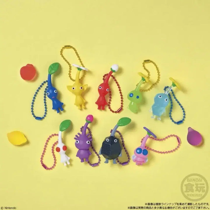 [BUNJANG] Bandai Pikmin Jelly Gummy Mascot Keyring / 닌텐도 반다이 피크민 젤리 구미 마스코트 키링 바위 돌 반짝 보라 피크민