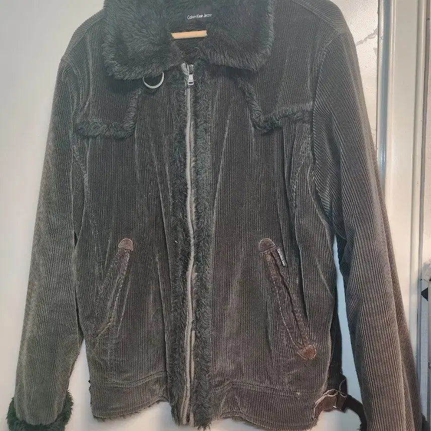 [BUNJANG] Calvin Klein Shearling Corduroy Mouton XL / 00s 캘빈클라인 시어링 코듀로이 무스탕 XL