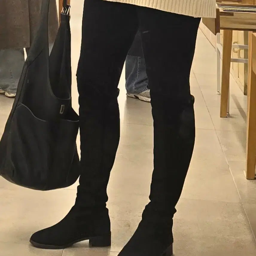 [BUNJANG] Suede Long Boots / 스웨이드롱부츠 고급수제화 245사이즈