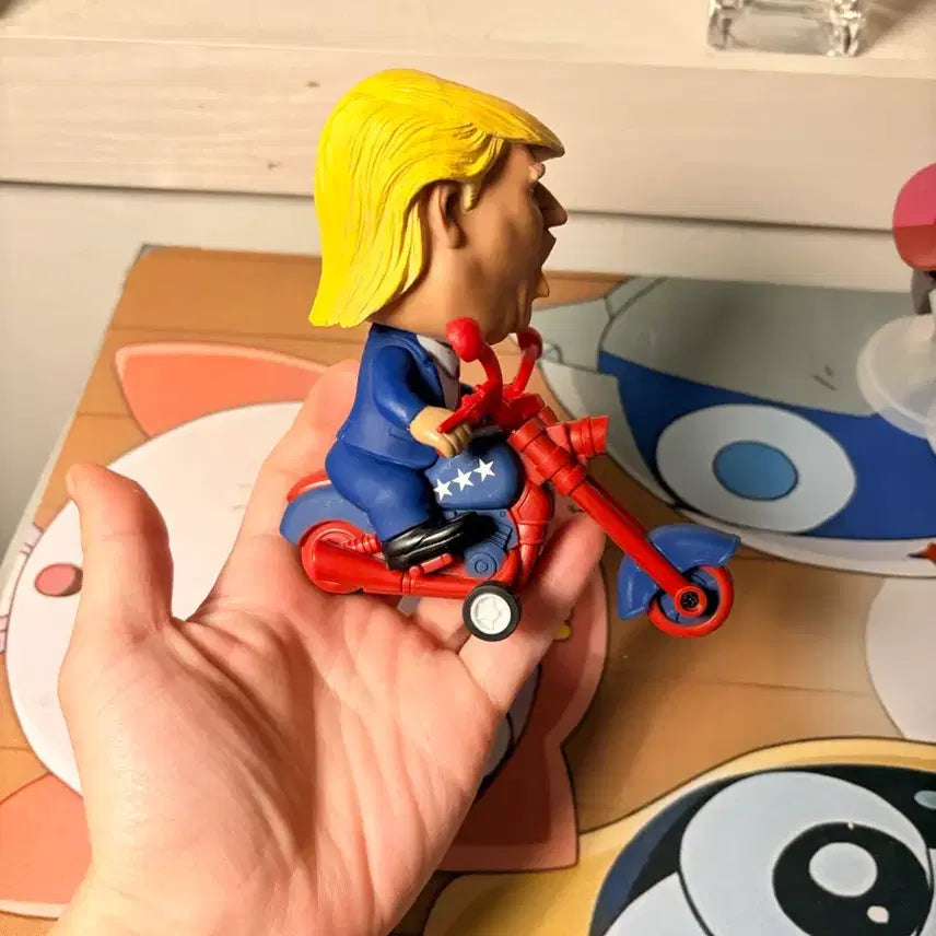 [BUNJANG] Trump Motorcycle Figure / 미국 트럼프 대통령 오토바이 피규어