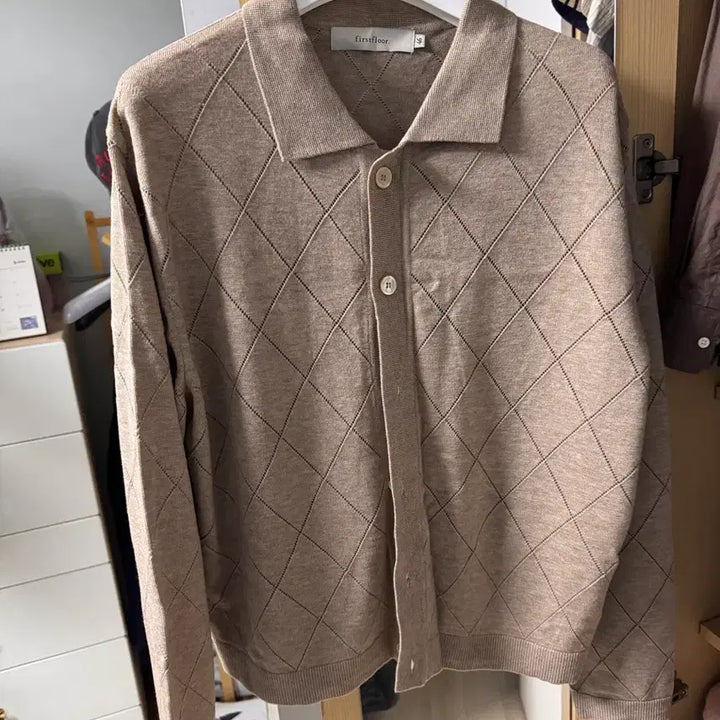 [BUNJANG] Firstfloor Argyle Cardigan 46 / firstfloor 아가일 가디건 46