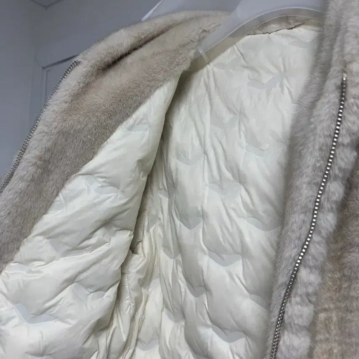 [BUNJANG] moee Goose Faux Fur Coat / moee 구스 페이크퍼