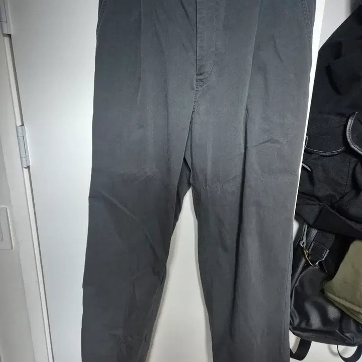 [BUNJANG] Node Archive Wide-Tapered Chino Pants Charcoal Gray 3 Sizes / 노드아카이브 와이드테이퍼드 치노팬츠 차콜그레이 3사이즈