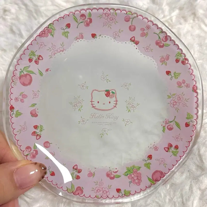 [BUNJANG] Vintage Strawberry Kitty Plate / 고전 딸기키티 접시