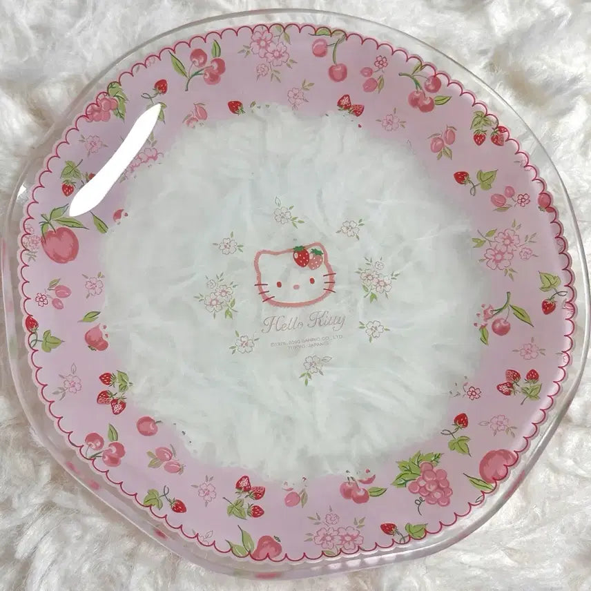 [BUNJANG] Vintage Strawberry Kitty Plate / 고전 딸기키티 접시