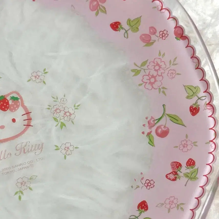 [BUNJANG] Vintage Strawberry Kitty Plate / 고전 딸기키티 접시