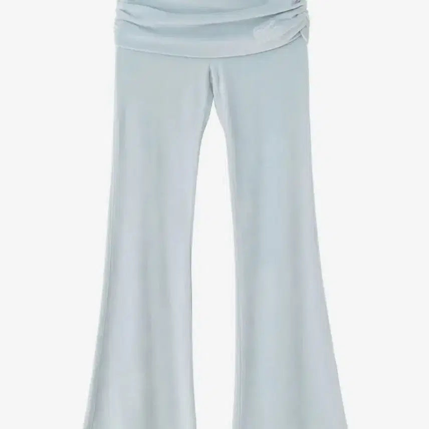 [BUNJANG] Sculptor Shirring Low-Rise Pants Baby Blue [L] New / 스컬프터 셔링 로우라이즈 벨루아 팬츠 베이비블루 [L/새상품]