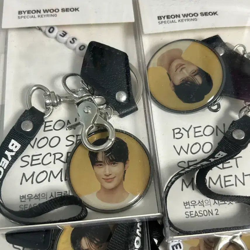 [BUNJANG] Byeon Woo Seok Secret Moment Keyring Set / 변우석 굿즈 키링 세트 (변우석의 시크릿 모먼트) 교촌