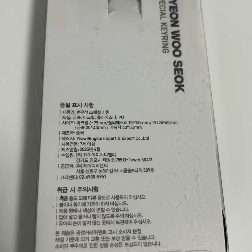 [BUNJANG] Byeon Woo Seok Secret Moment Keyring Set / 변우석 굿즈 키링 세트 (변우석의 시크릿 모먼트) 교촌