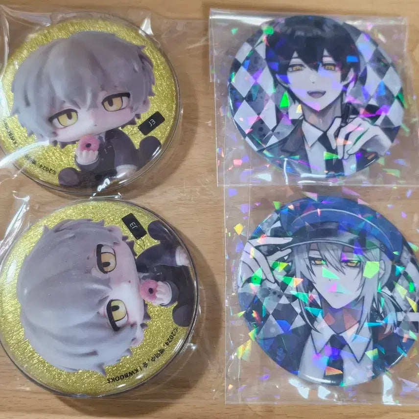 [BUNJANG] Ghost Work J3 Security Team B Badge Set / 괴담출근 j3 경비반장 b조장 캔뱃지 묶음