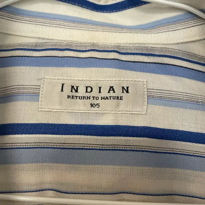 [BUNJANG] Indian Linen Striped Shirt / 린넨셔츠 100~105