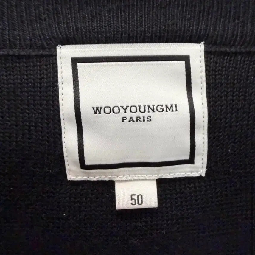 [BUNJANG] Wooyoungmi V-Neck Cardigan Black 23FW / 우영미 브이넥 가디건 블랙 23FW 50사이즈