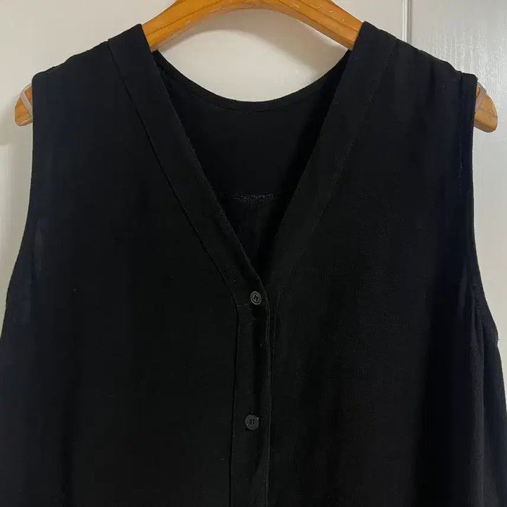 [BUNJANG] Vintage Black Vest Dress / (일본 수입 빈티지)블랙 조끼 원피스 나시 롱