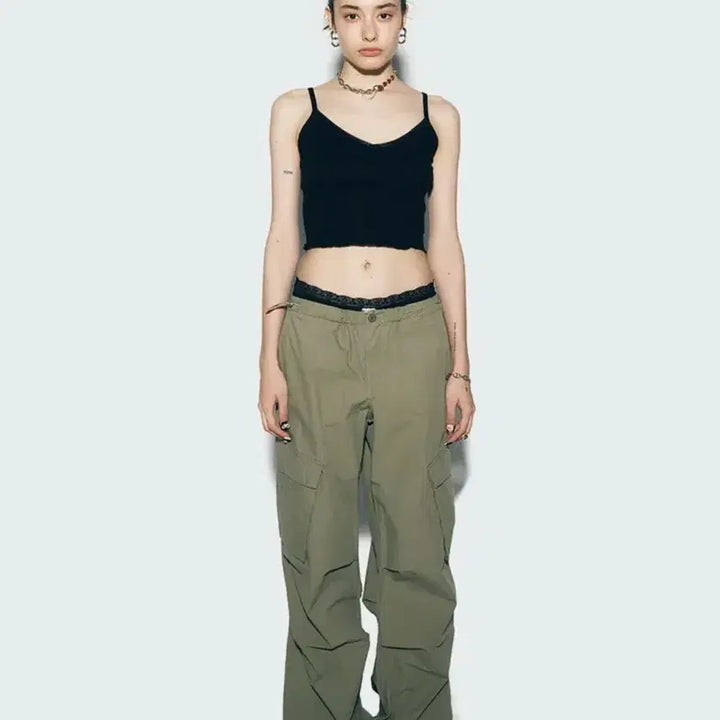 [BUNJANG] EPEX Cargo Pants Khaki / 에즈이프캘리 카고 팬츠 카키 바지