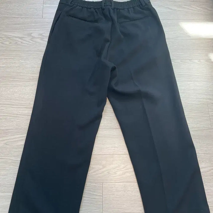 [BUNJANG] Wide Leg Black Trousers / 검정 와이드 슬랙스
