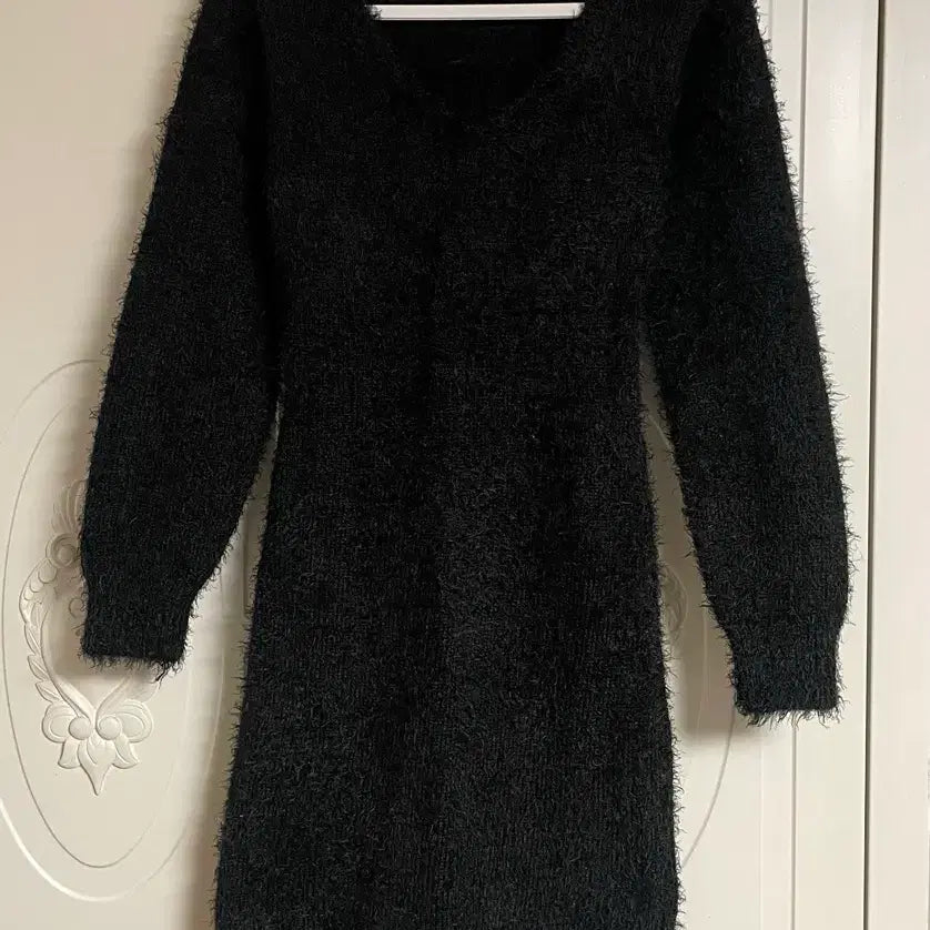 [BUNJANG] Angora Slim Fit Mini Dress / 앙고라 슬림 라인 미니 원피스