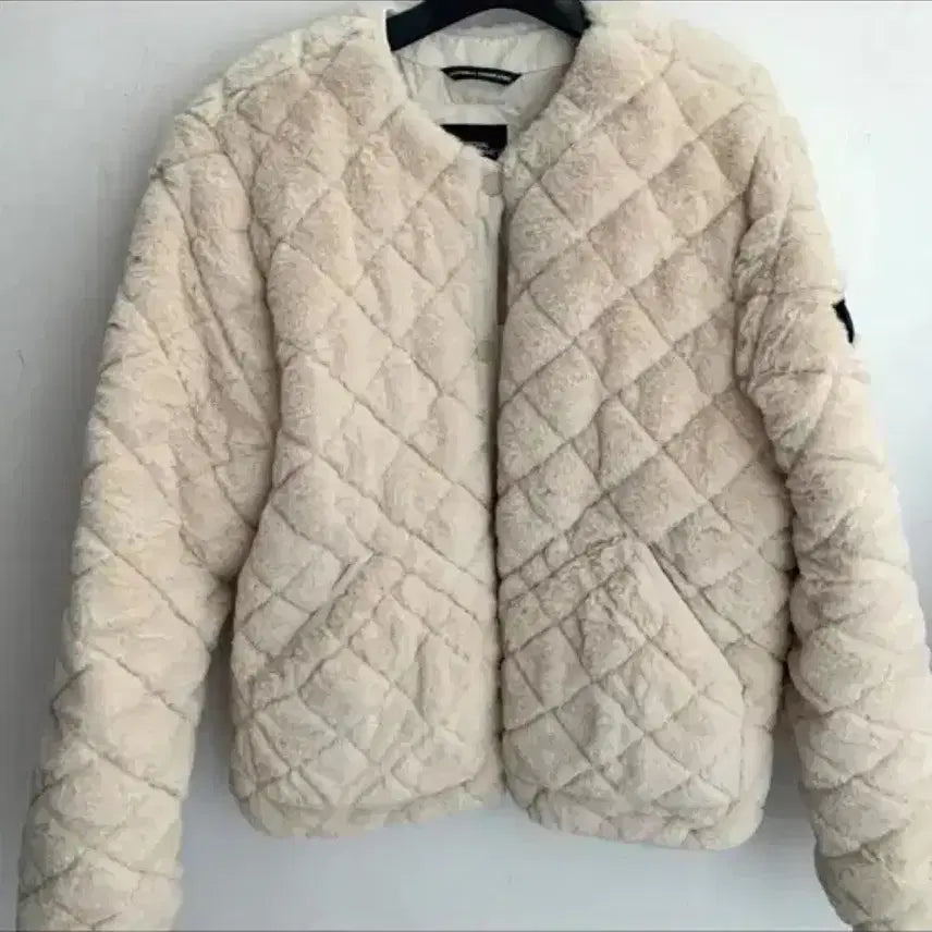 [BUNJANG] National Geographic Quilted Fleece Jacket / 내셔널지오그래픽 퀼팅 자켓 뽀글이 후리스 플리스 집업