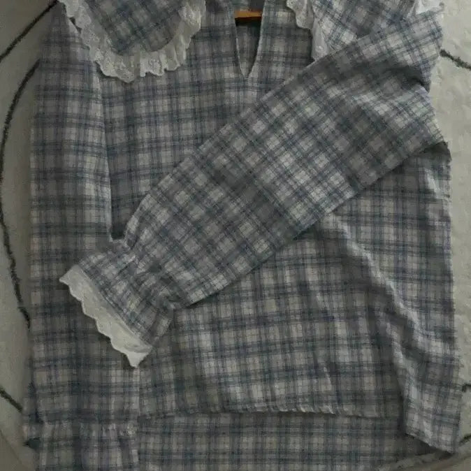 [BUNJANG] Vintage Mori Girl Style Checkered Shirt / 빈티지 모리걸 스타일 셔츠