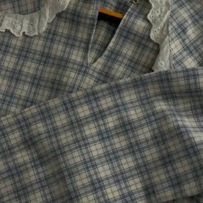 [BUNJANG] Vintage Mori Girl Style Checkered Shirt / 빈티지 모리걸 스타일 셔츠