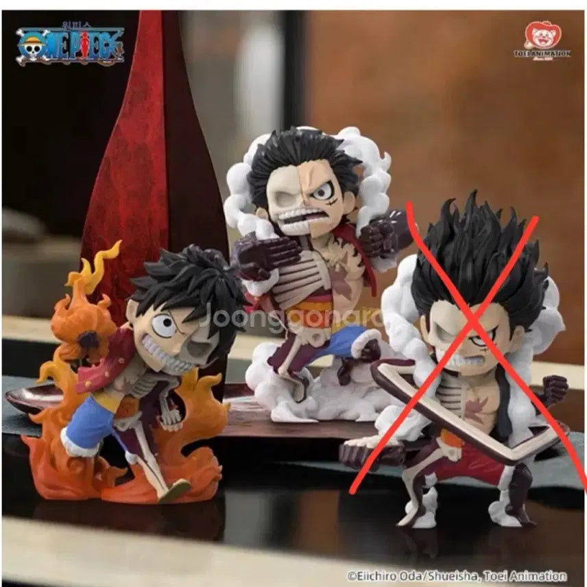 [BUNJANG] Mighty Jax Luffy Gear 2 Red Hawk Gacha Figure / 일괄!! 마이티잭스 원피스 루피 기어2 레드호크 가챠