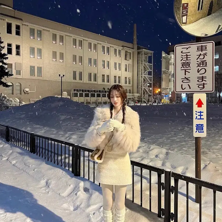 [BUNJANG] Labelle Blanc Sable Lambskin Fur Jacket Beige / 라벨르블랑 세이블 램스킨 퍼 자켓 베이지 새상품 택0