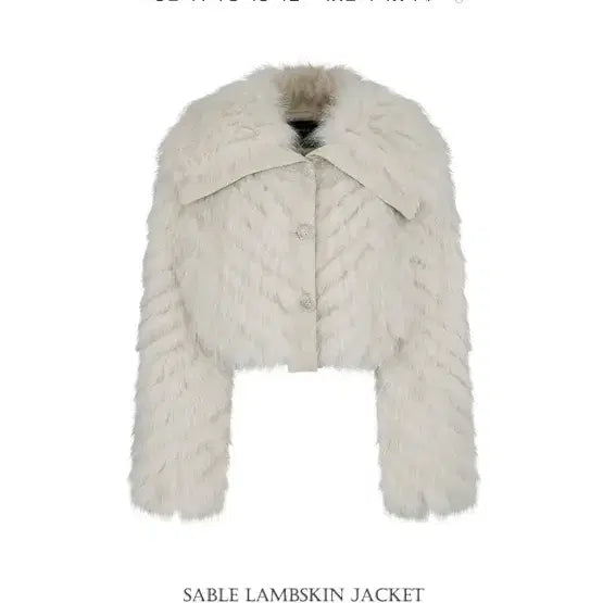 [BUNJANG] Labelle Blanc Sable Lambskin Fur Jacket Beige / 라벨르블랑 세이블 램스킨 퍼 자켓 베이지 새상품 택0