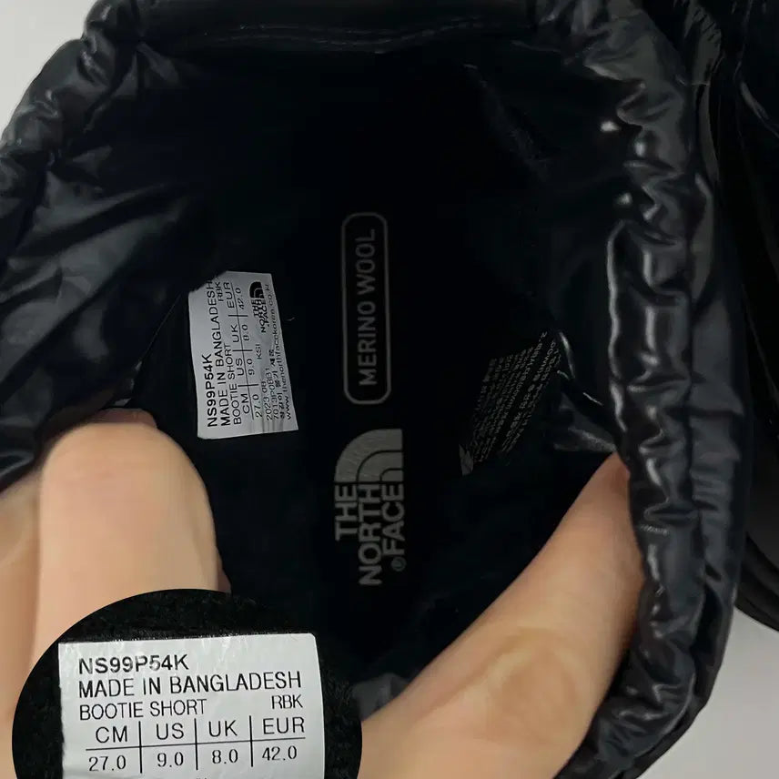 [BUNJANG] The North Face White Label Bootie Short Premium Goose Down Padding Boots 270 / 노스페이스 화이트라벨 부티숏 프리미엄 구스다운 패딩부츠 270