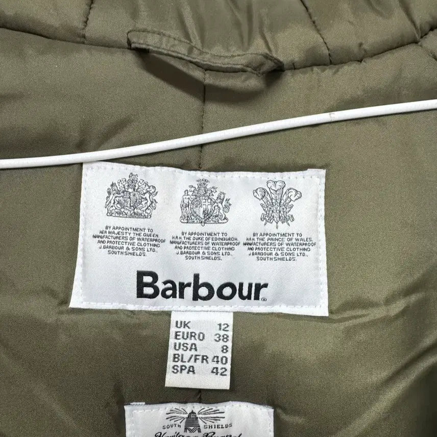 [BUNJANG] Barbour Fishtail Long Padded Coat UK 12 / 바버 Barbour 피쉬테일 롱패딩 UK 12 사이즈 국내매장판