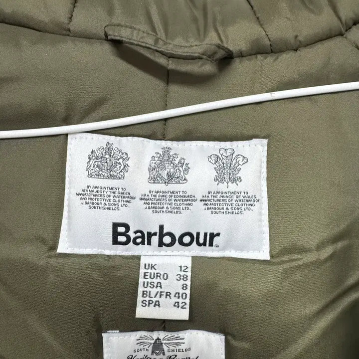 [BUNJANG] Barbour Fishtail Long Padded Coat UK 12 / 바버 Barbour 피쉬테일 롱패딩 UK 12 사이즈 국내매장판