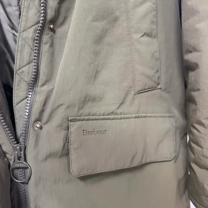 [BUNJANG] Barbour Fishtail Long Padded Coat UK 12 / 바버 Barbour 피쉬테일 롱패딩 UK 12 사이즈 국내매장판