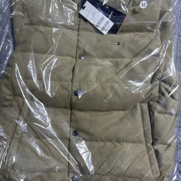 [BUNJANG] Tommy Hilfiger Knit Sleeve Goose Down Jacket / 타미힐피거 니트 슬리브 구스 다운