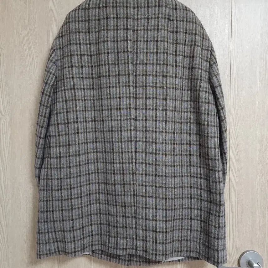 [BUNJANG] DKNY Oversized Check Jacket / DKNY 울 100 오버핏 체크자켓