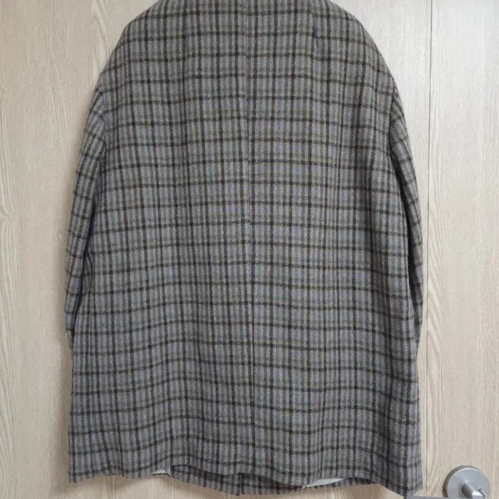 [BUNJANG] DKNY Oversized Check Jacket / DKNY 울 100 오버핏 체크자켓