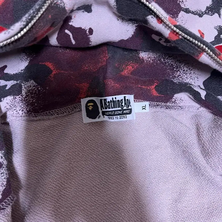 [BUNJANG] BAPE Shark Hoodie Map Camo XL / 베이프 샤크후드 맵카모 XL