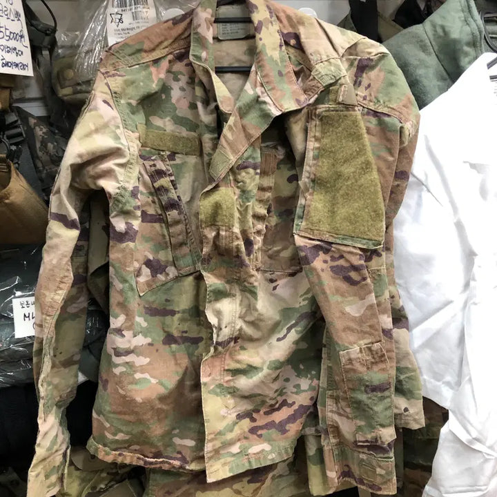 [BUNJANG] Military Camo Top XS-S / 미군 멀티캠 상의 엑스스몰숏 A급