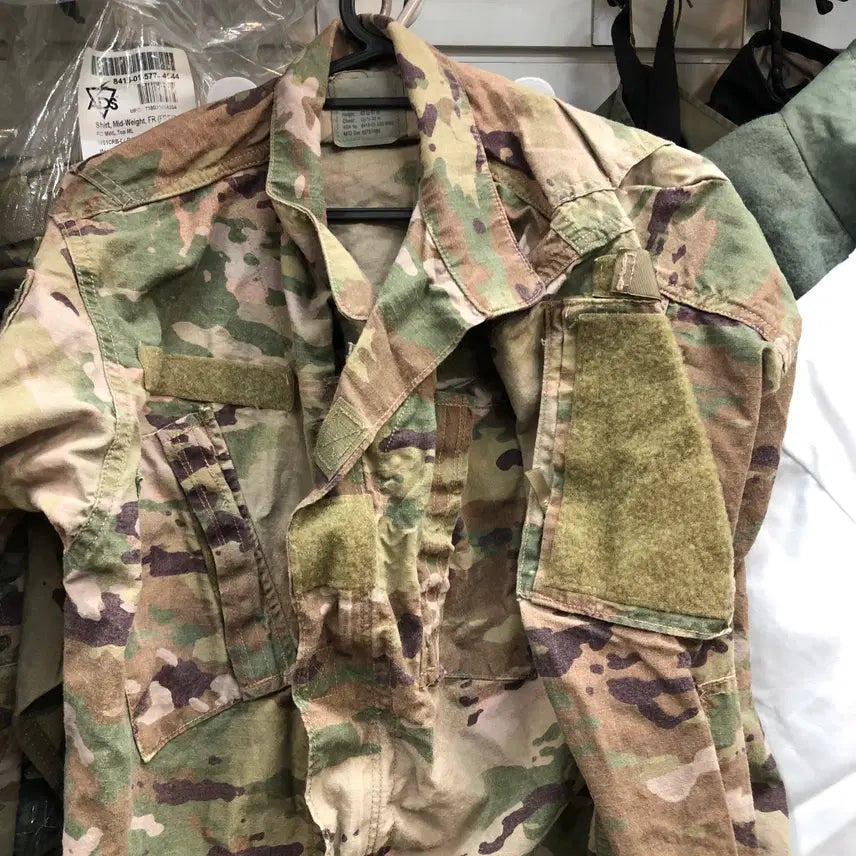 [BUNJANG] Military Camo Top XS-S / 미군 멀티캠 상의 엑스스몰숏 A급